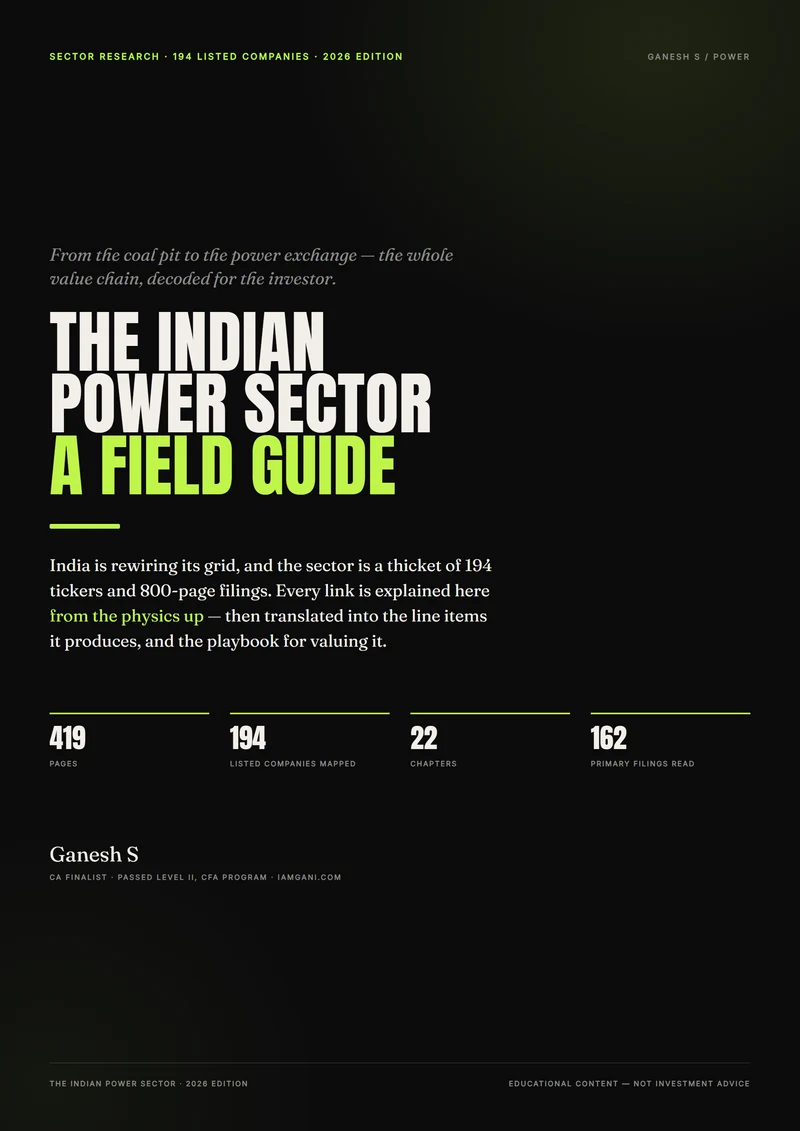 The Indian Power Sector — A Value Investor's Field Guide cover