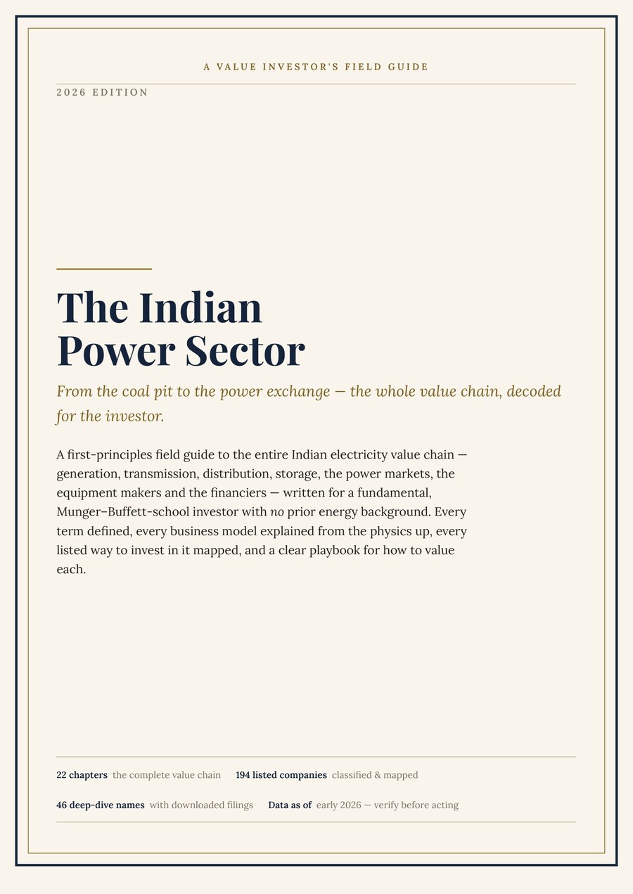 The Indian Power Sector — A Value Investor's Field Guide cover